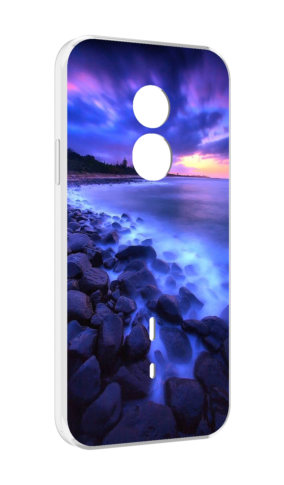 

Чехол MyPads неоновый берег для Doogee S51, Прозрачный, Tocco