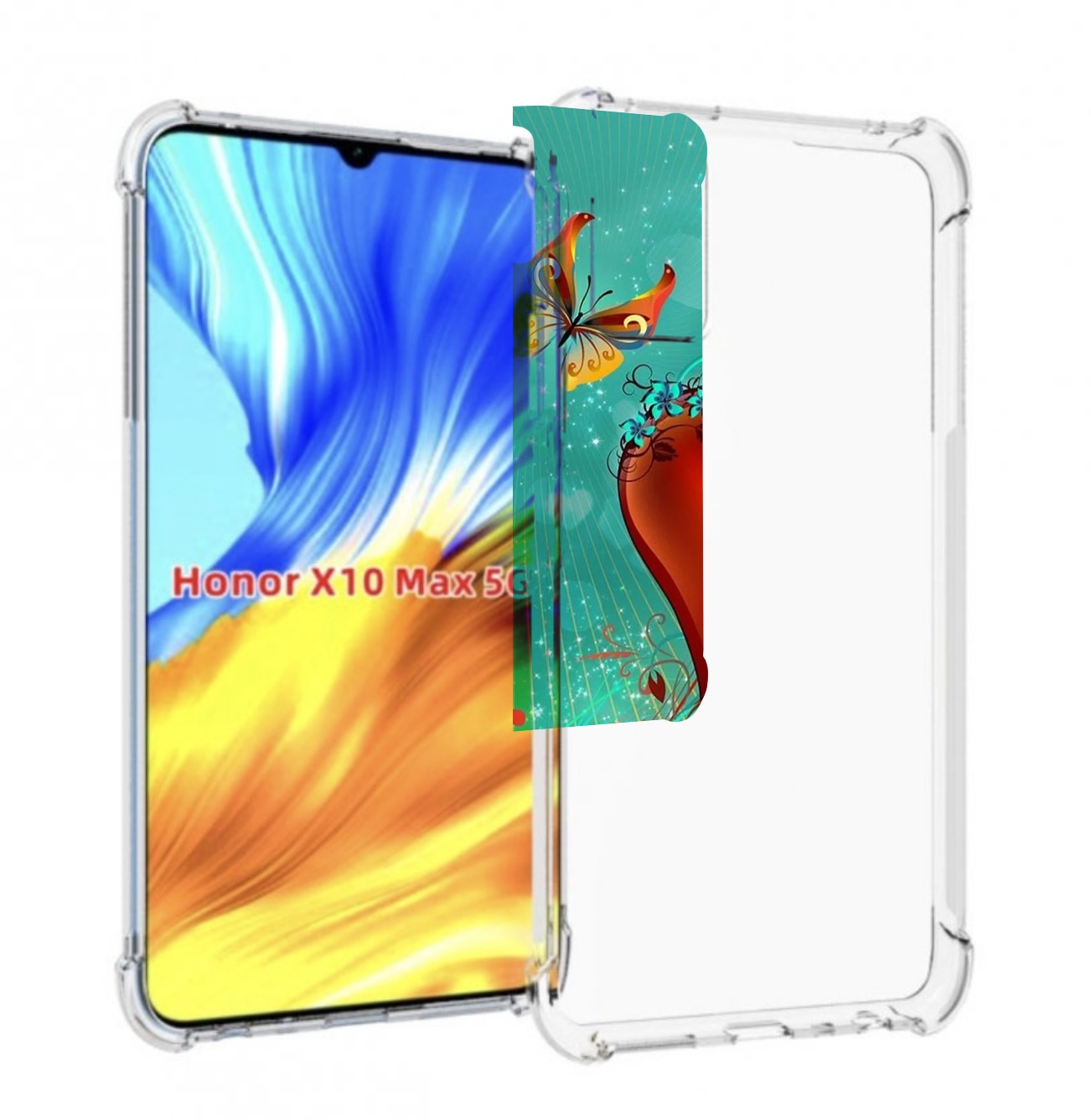 

Чехол MyPads красивые-яркие-сердечки для Honor X10 Max, Прозрачный, Tocco