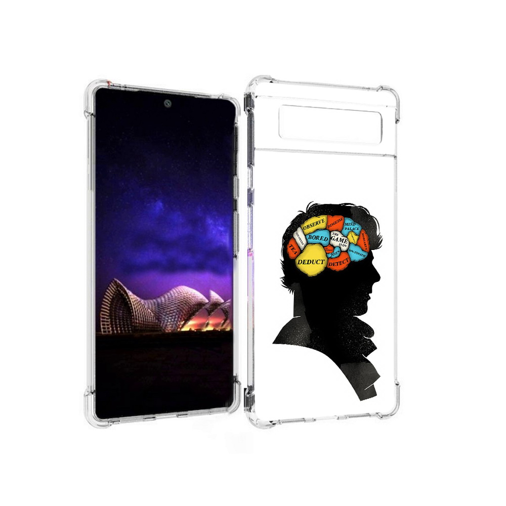

Чехол MyPads Tocco для Google Pixel 6 темный рисунок, Прозрачный, Tocco
