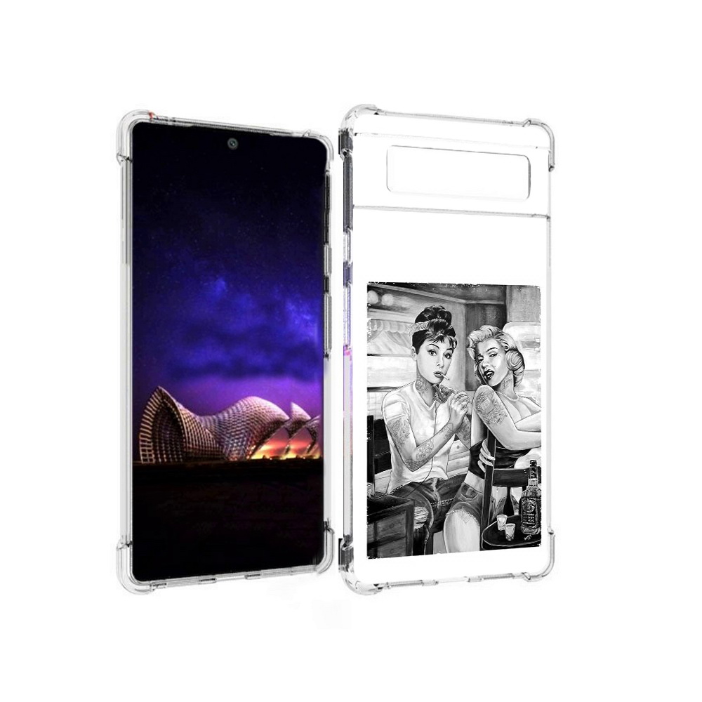 

Чехол MyPads Tocco для Google Pixel 6 тату мастер, Прозрачный, Tocco
