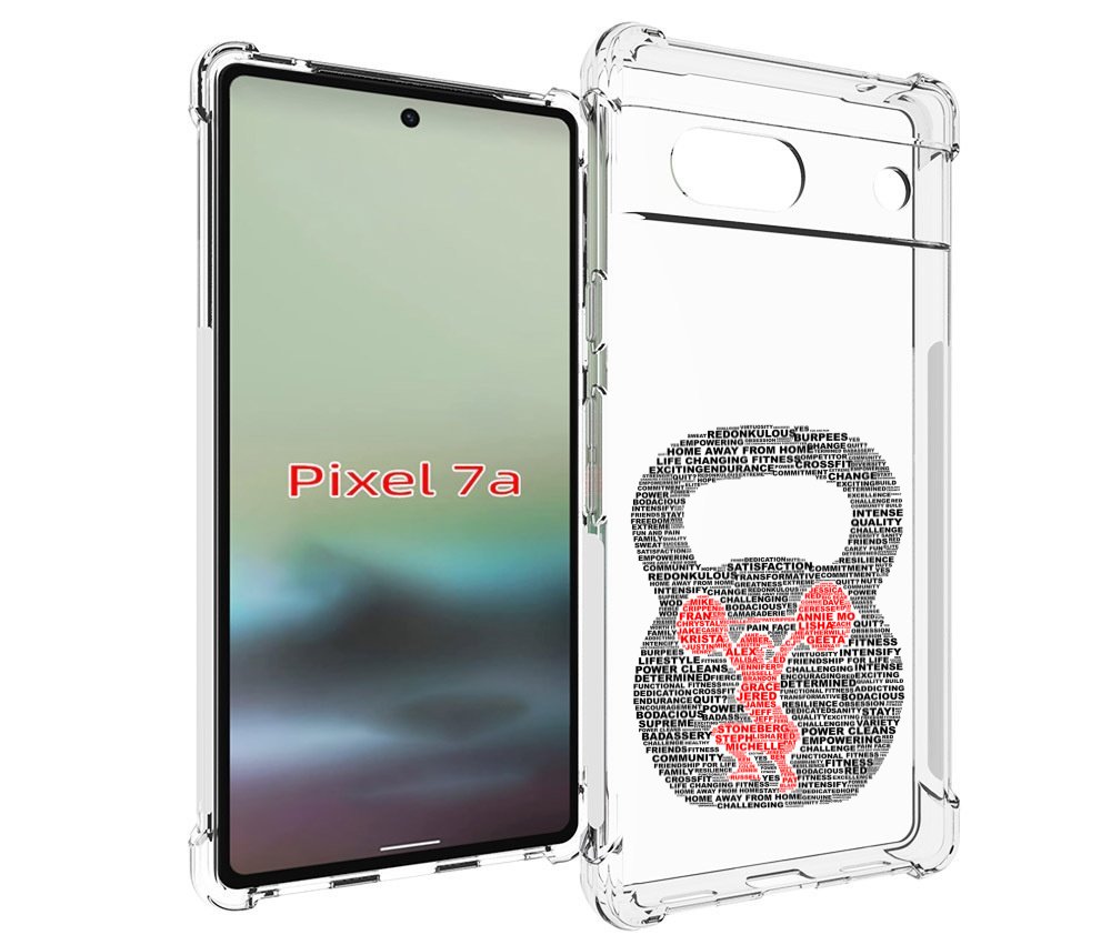 

Чехол MyPads бодибилдинг гиря из слов для Google Pixel 7A, Tocco