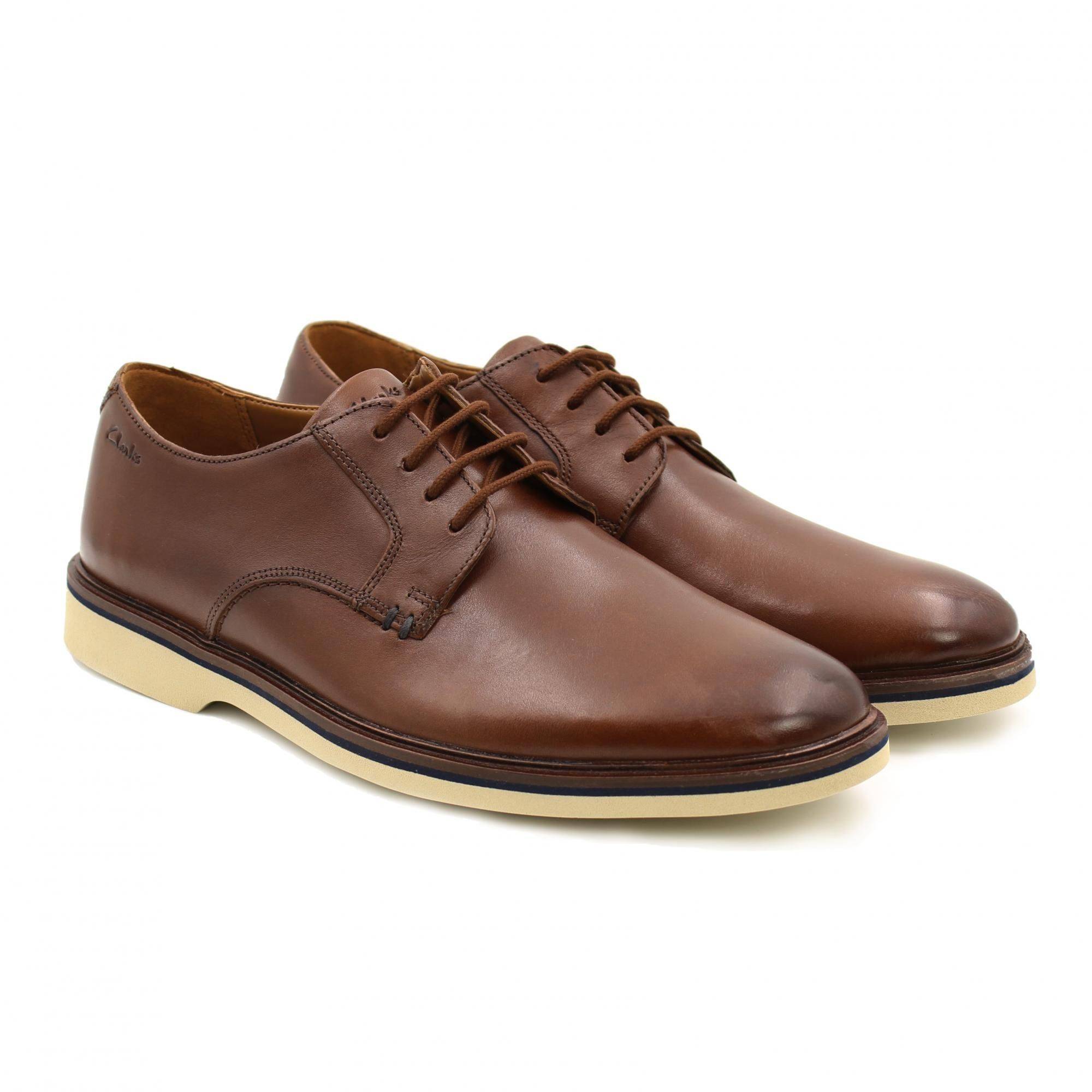 

Полуботинки мужские Clarks Malwood Plain 26159562 коричневые 44.5 EU, Malwood Plain 26159562