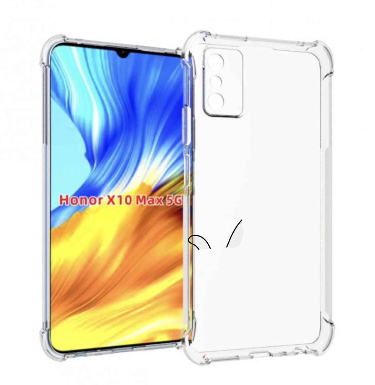 

Чехол MyPads котяра-на-веревке для Honor X10 Max, Прозрачный, Tocco