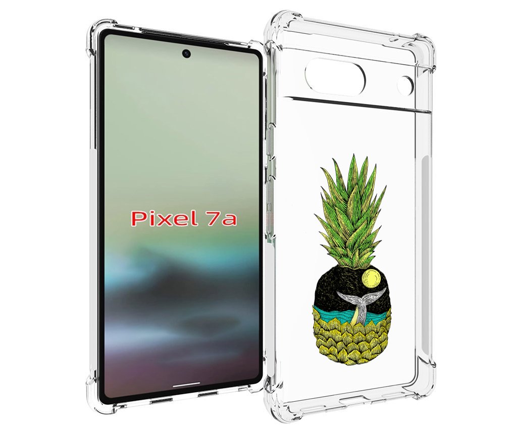 

Чехол MyPads ананас с китом для Google Pixel 7A, Tocco