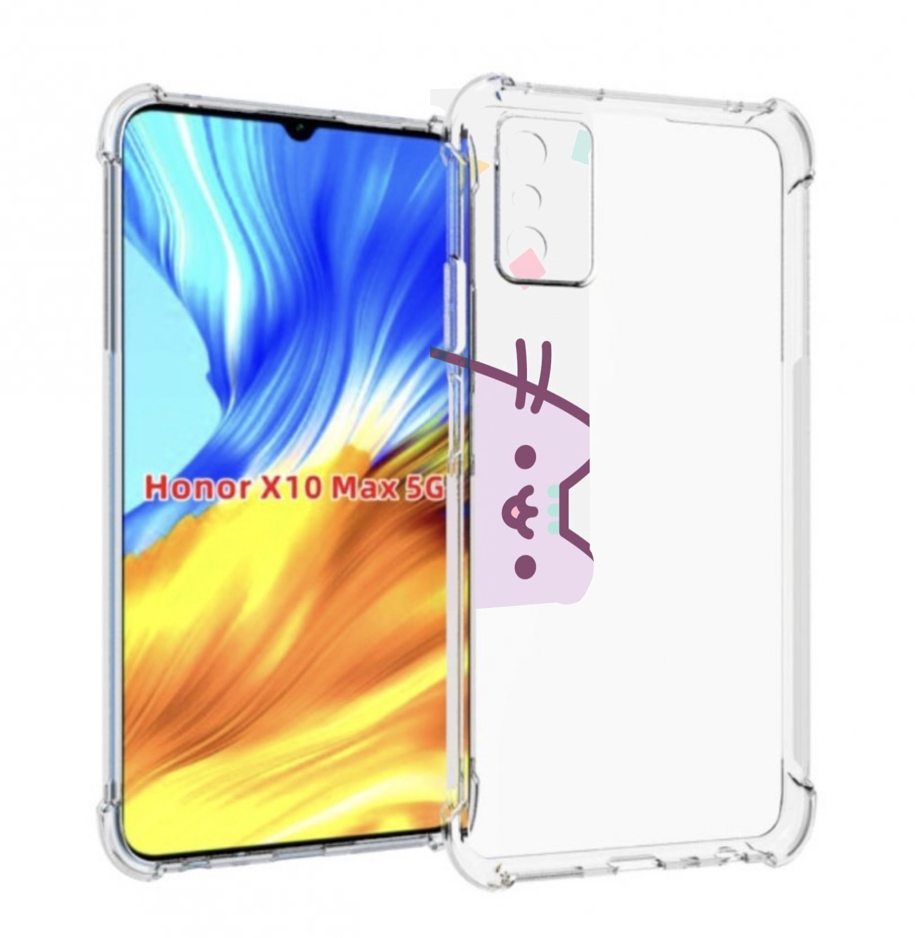 

Чехол MyPads котики зеленый фиолетовый розовый женский для Honor X10 Max, Прозрачный, Tocco