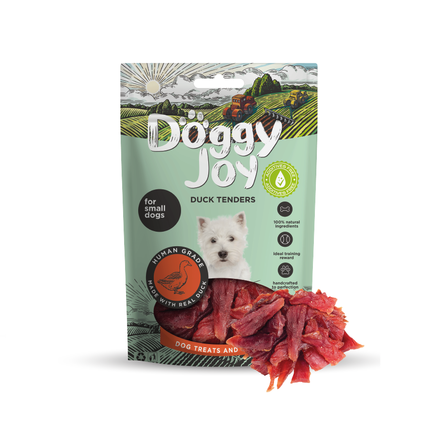 Лакомство для собак Doggy Joy Hарезка утиного филе 55 г 732₽