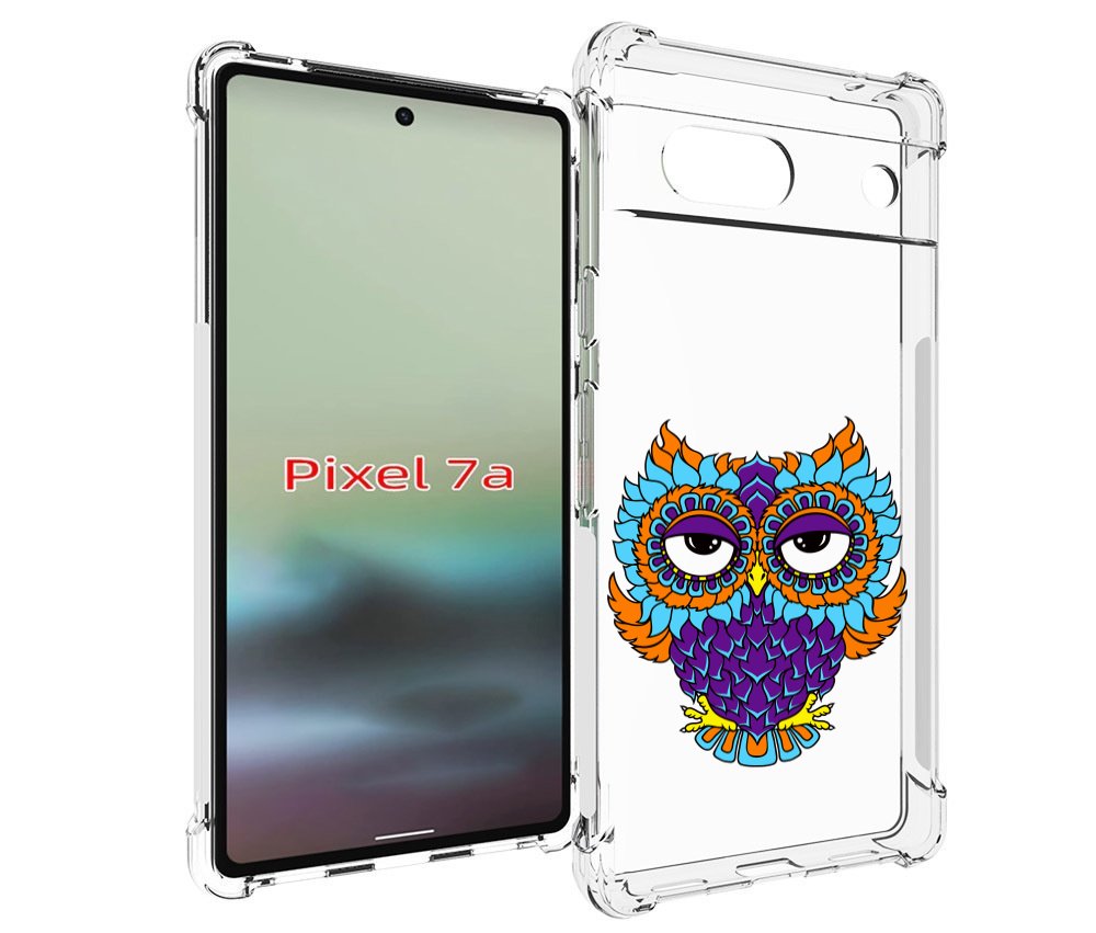 

Чехол MyPads Цветная сова для Google Pixel 7A, Tocco