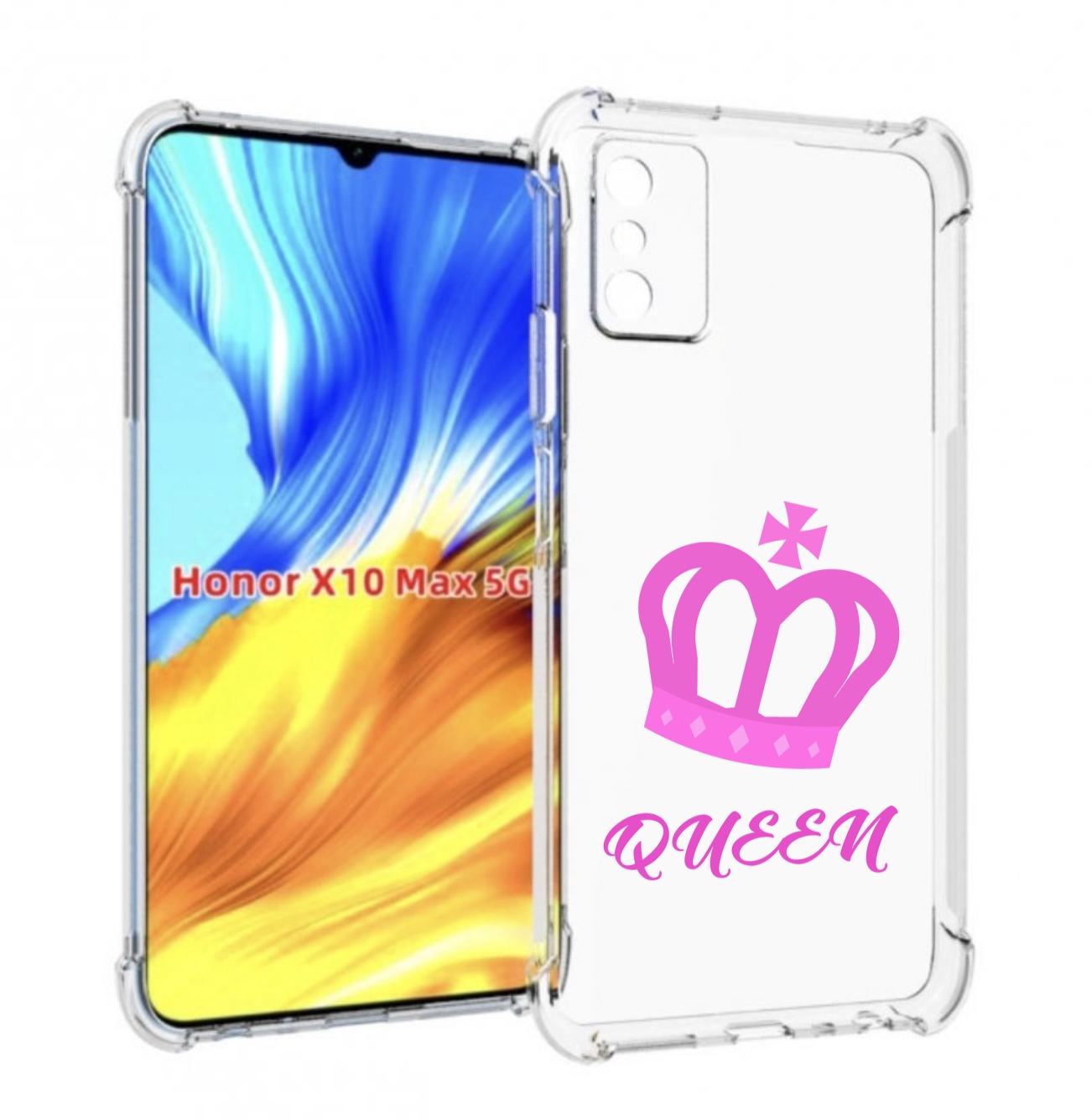 

Чехол MyPads корона-королевы-розовый для Honor X10 Max, Прозрачный, Tocco