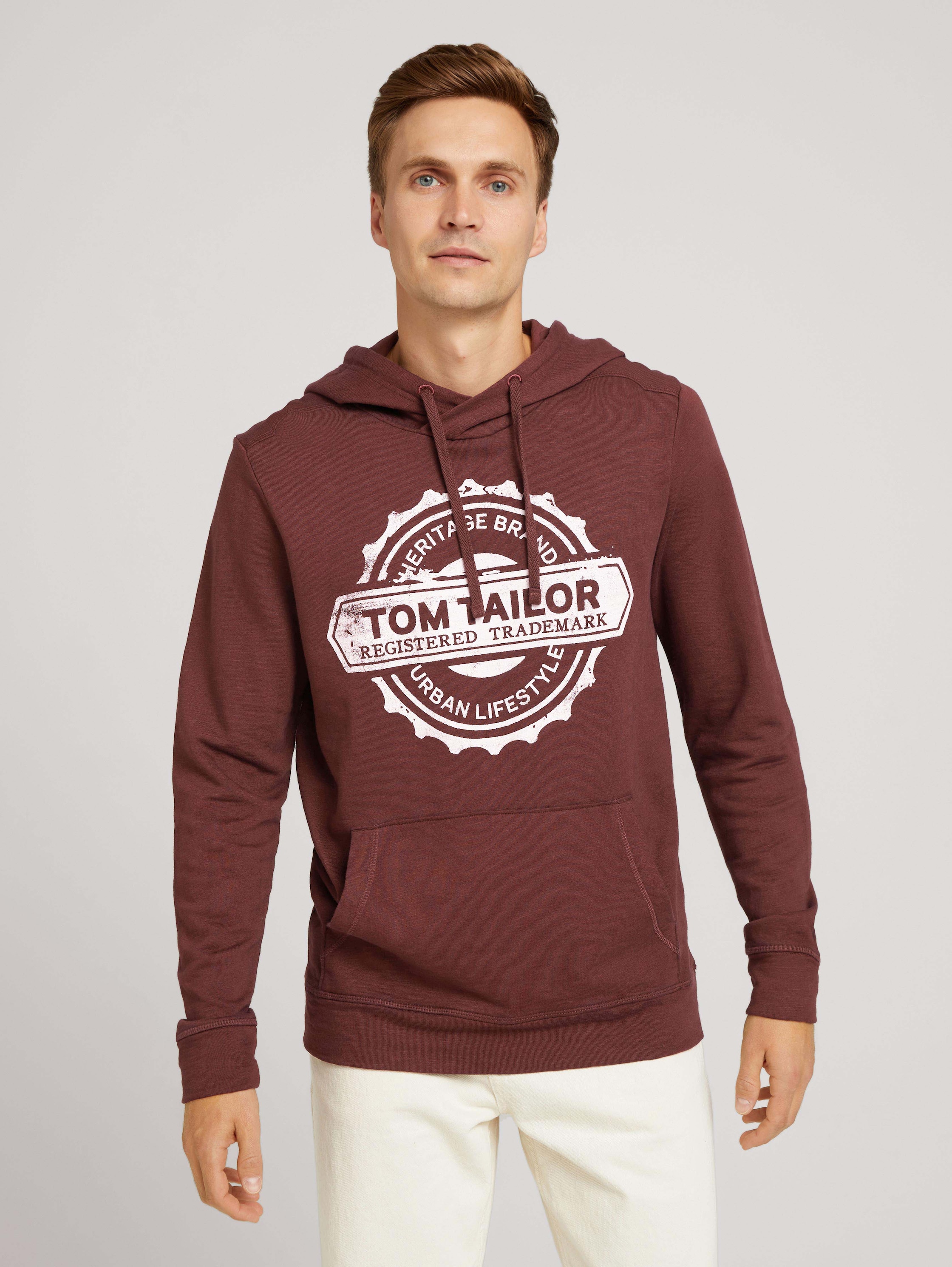 фото Худи мужское tom tailor 1029138 красное xl