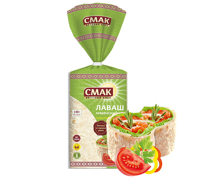 

Лаваш Смак Армянский без сахара 140 г, Армянский