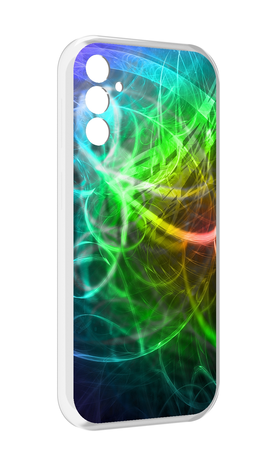 Чехол MyPads разноцветная-абстракция-линиями для Samsung Galaxy M13