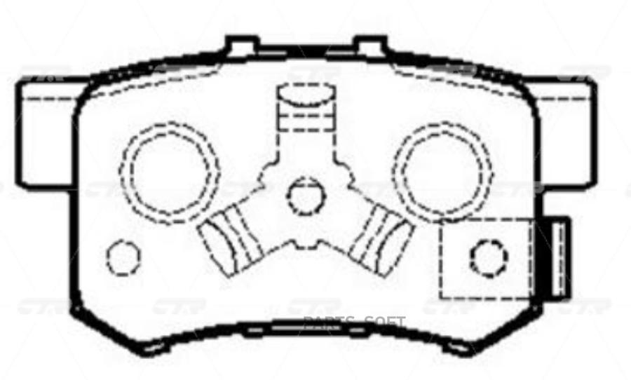 

Тормозные колодки Ctr GK0358