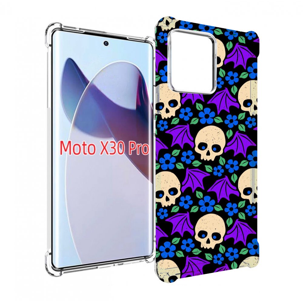 

Чехол MyPads крылатые черепа для Motorola Moto X30 Pro, Прозрачный, Tocco