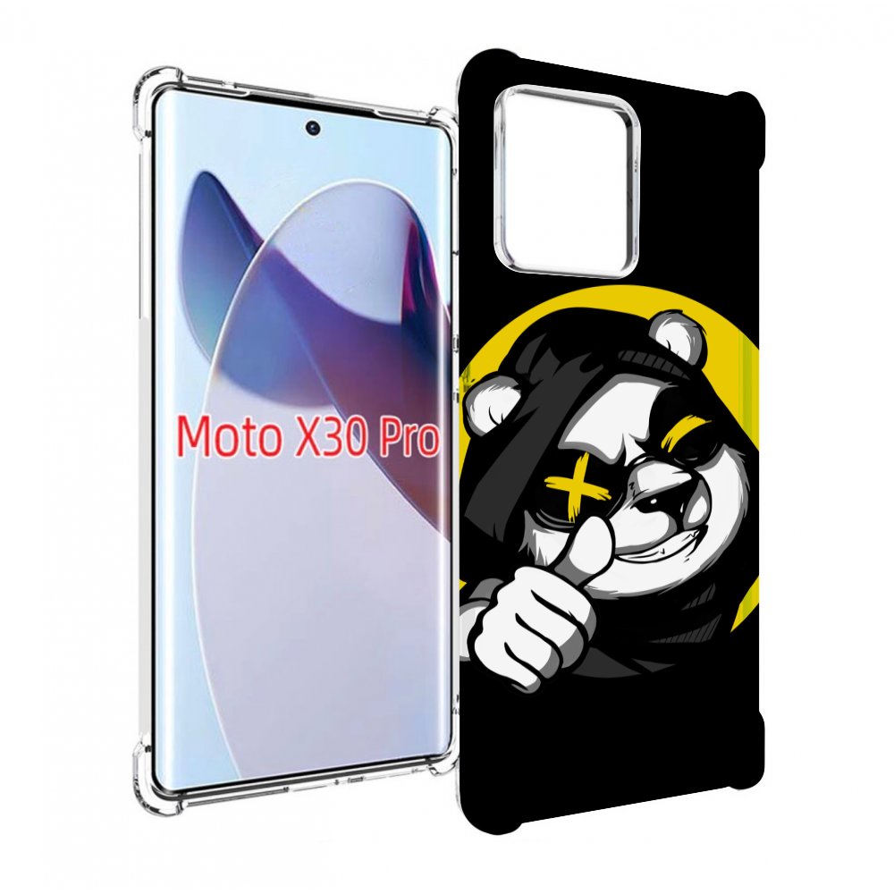 

Чехол MyPads крутая пандочка ок для Motorola Moto X30 Pro, Прозрачный, Tocco