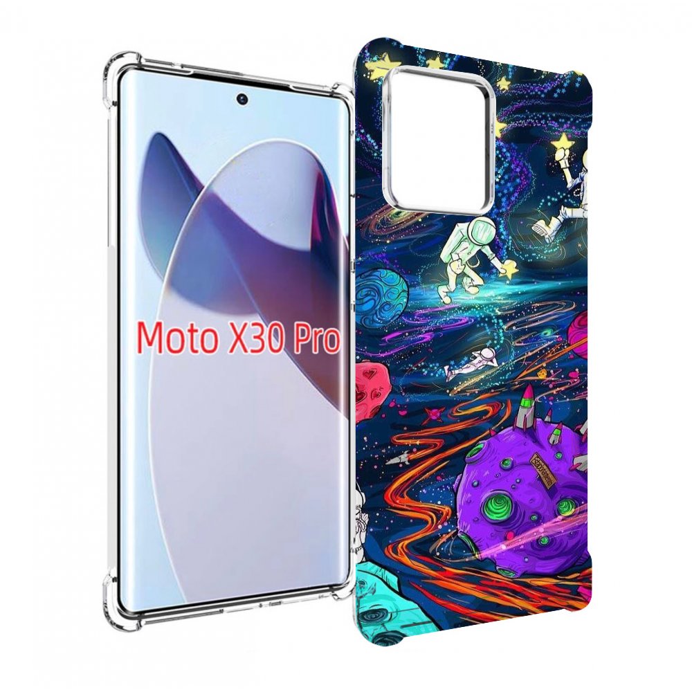 

Чехол MyPads красочный космос для Motorola Moto X30 Pro, Прозрачный, Tocco