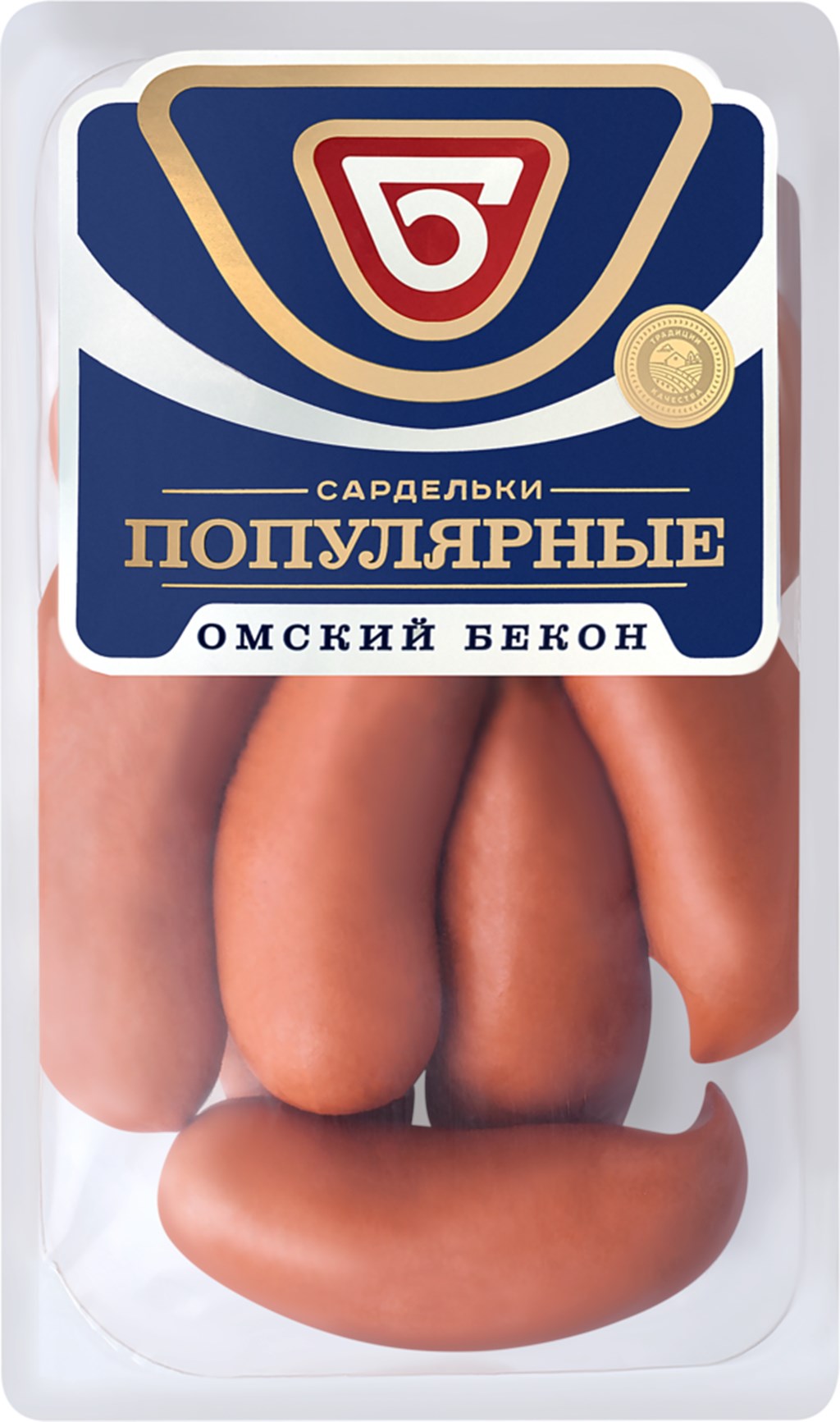 

Сардельки вареные Омский бекон Популярные