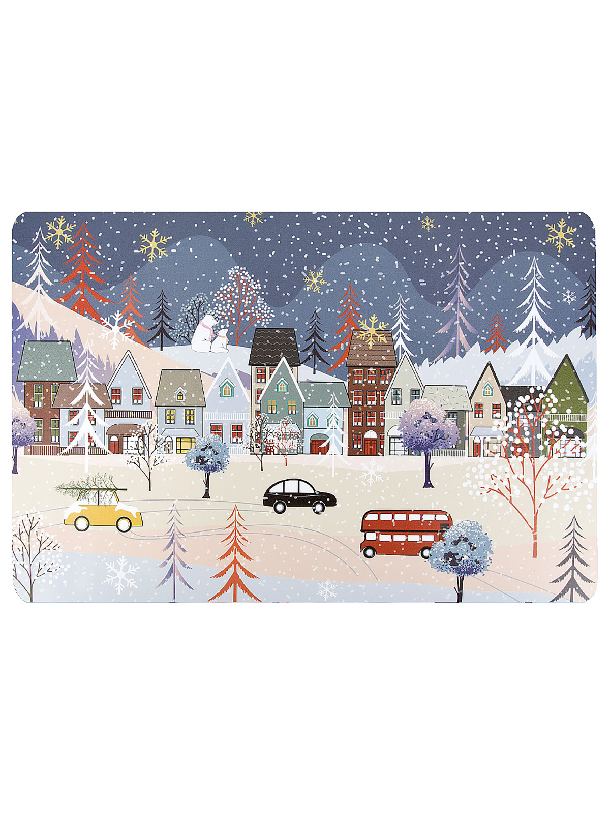 

Салфетки сервировочные Nouvelle Happy Holidays полипропилен 43x28 см N4430515, Синий