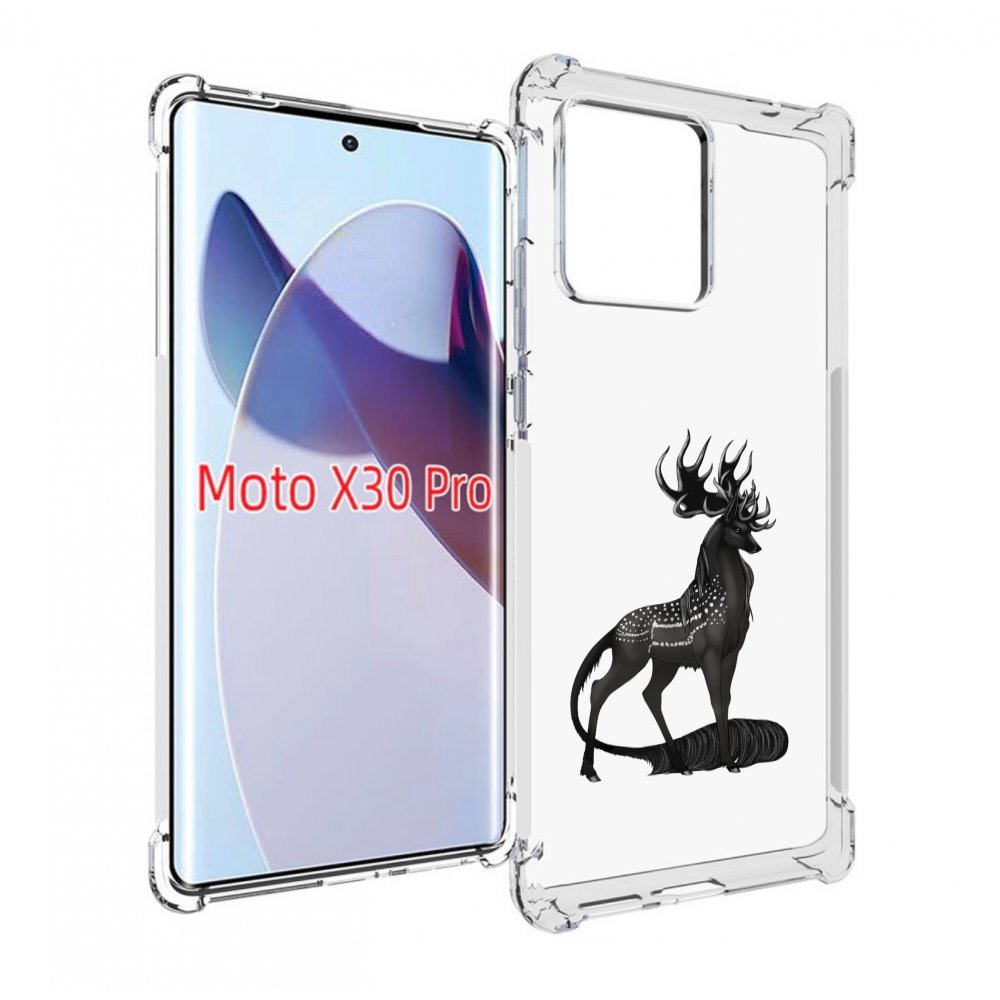 

Чехол MyPads красивый-черный-олень для Motorola Moto X30 Pro, Прозрачный, Tocco