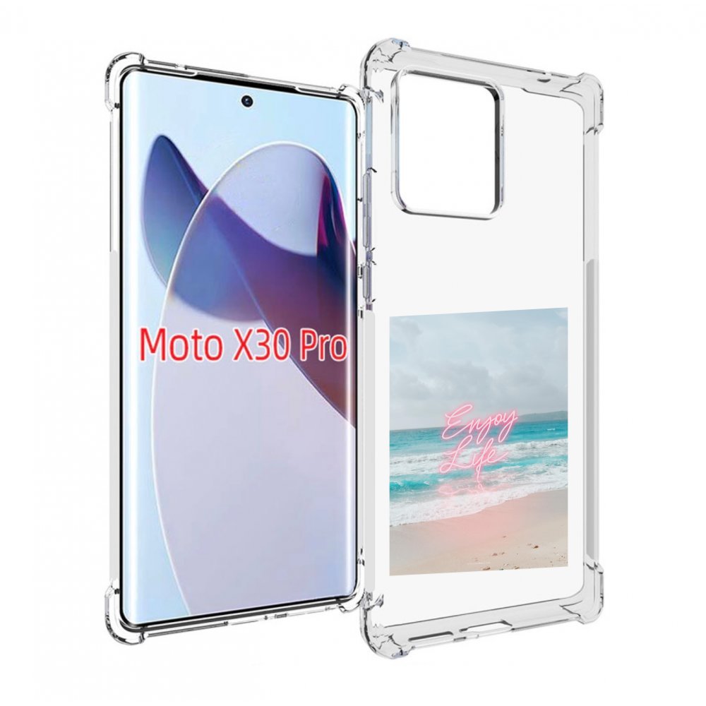 

Чехол MyPads красивый пляж для Motorola Moto X30 Pro, Прозрачный, Tocco