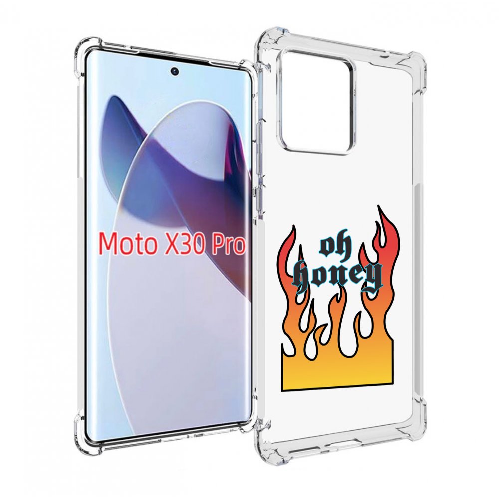

Чехол MyPads красивое-пламя для Motorola Moto X30 Pro, Прозрачный, Tocco