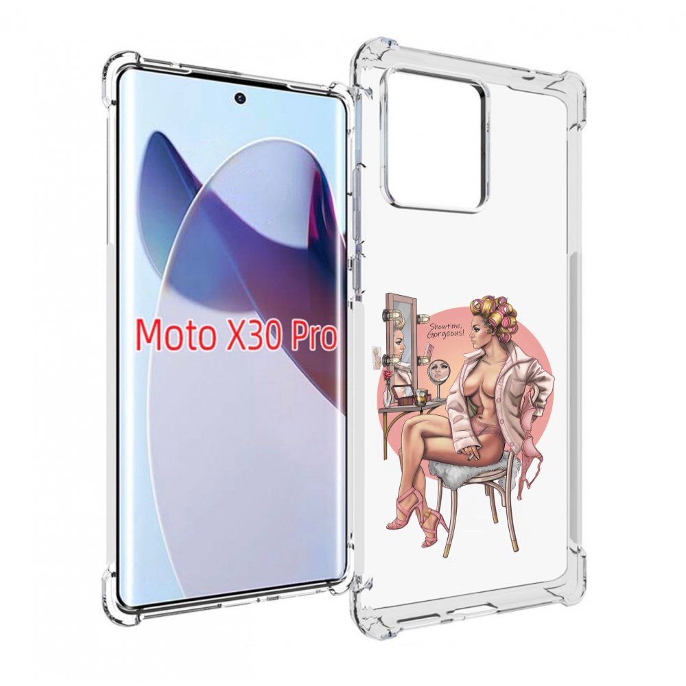 

Чехол MyPads красивая-девушка-с-зеркалом женский для Motorola Moto X30 Pro, Прозрачный, Tocco