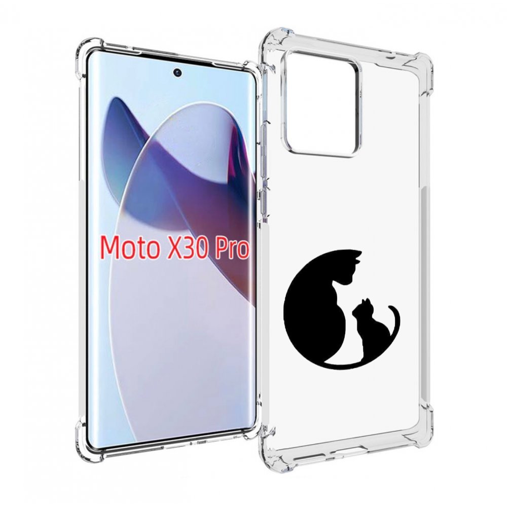 

Чехол MyPads коты в полукруге для Motorola Moto X30 Pro, Прозрачный, Tocco
