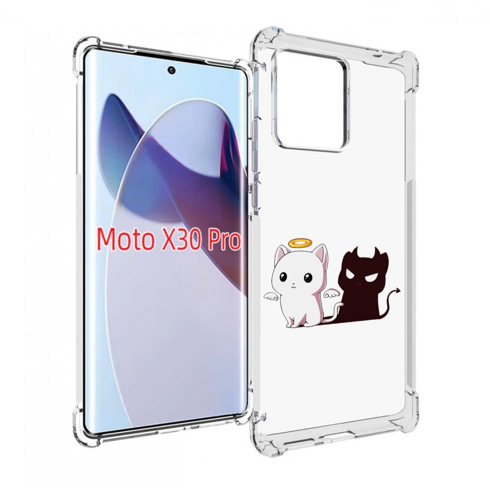 

Чехол MyPads котик-с-злой-тенью для Motorola Moto X30 Pro, Прозрачный, Tocco