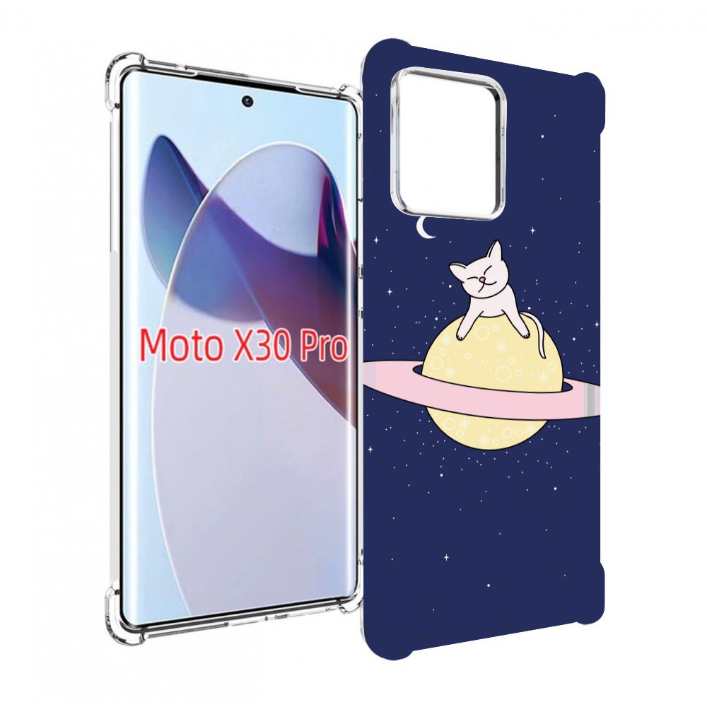 

Чехол MyPads котик на планете для Motorola Moto X30 Pro, Прозрачный, Tocco