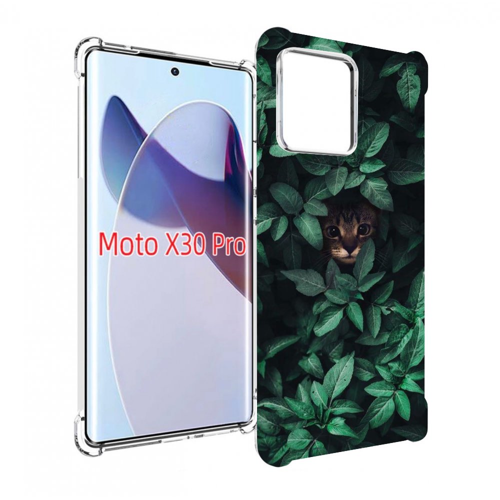 

Чехол MyPads котенок в листьях для Motorola Moto X30 Pro, Прозрачный, Tocco