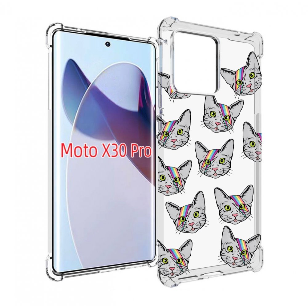 

Чехол MyPads кот-с-молнией-на-лбу для Motorola Moto X30 Pro, Прозрачный, Tocco
