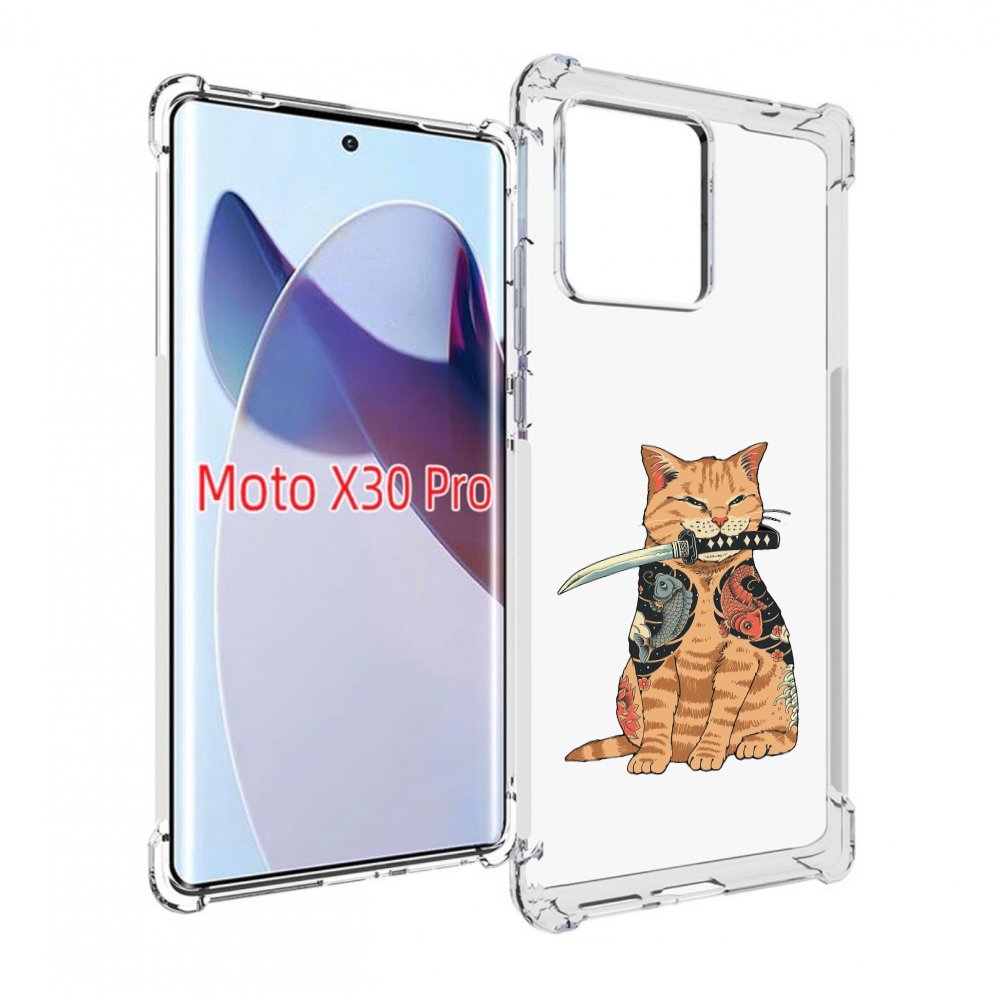 

Чехол MyPads кот-с-катаной для Motorola Moto X30 Pro, Прозрачный, Tocco
