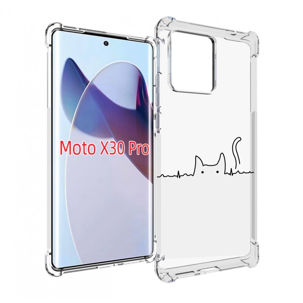 

Чехол MyPads кот-музыкальный для Motorola Moto X30 Pro, Прозрачный, Tocco