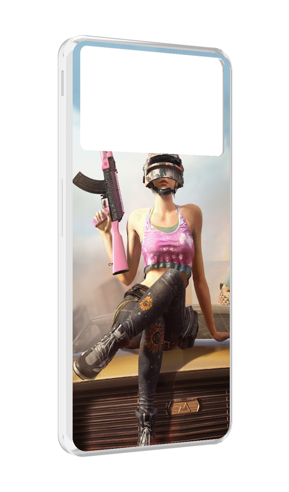 Чехол MyPads девушка из PUBG для ZTE Nubia Z40S Pro