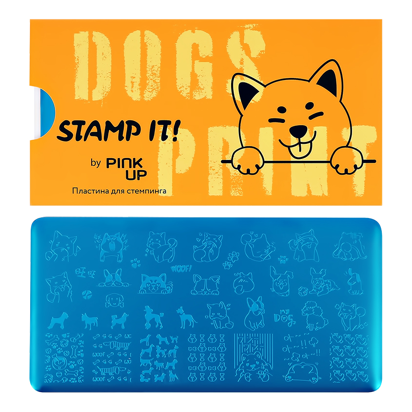 Пластина для стемпинга PINK UP STAMP IT! DOG`S PRINT pink up пластина для стемпинга stamp it mystery print