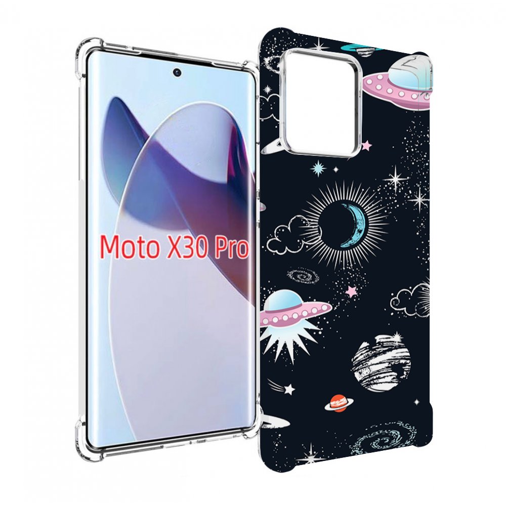 

Чехол MyPads космос-мини-картинки для Motorola Moto X30 Pro, Прозрачный, Tocco