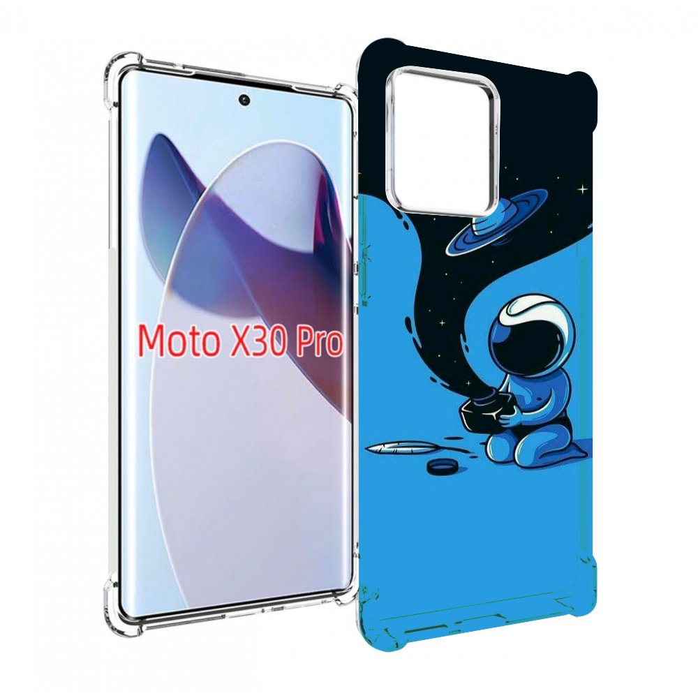 

Чехол MyPads космос из черной краски для Motorola Moto X30 Pro, Прозрачный, Tocco