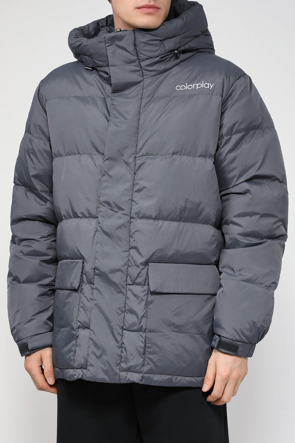 

Пуховик мужской COLORPLAY CP23089219-040 серый 50 RU, CP23089219-040