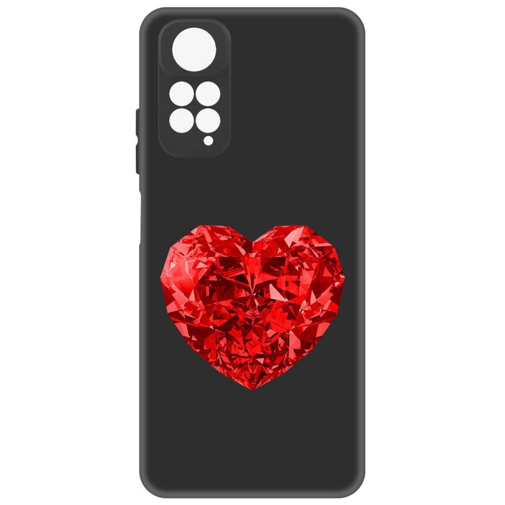 Чехол-накладка Софт Рубиновое сердце для Xiaomi Redmi Note 11S