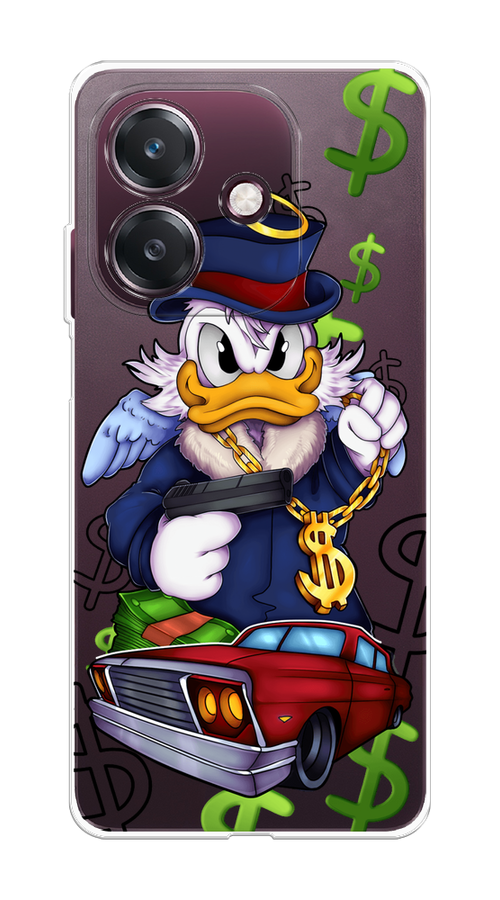 

Чехол на Oppo A3 "Scrooge McDuck with a Gold Chain", Красный;синий;белый, 2518650-1