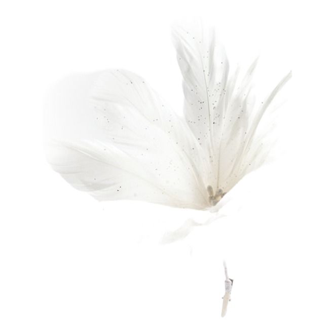 Искусственный цветок Mercury NY на клипсе 23x25 см белый