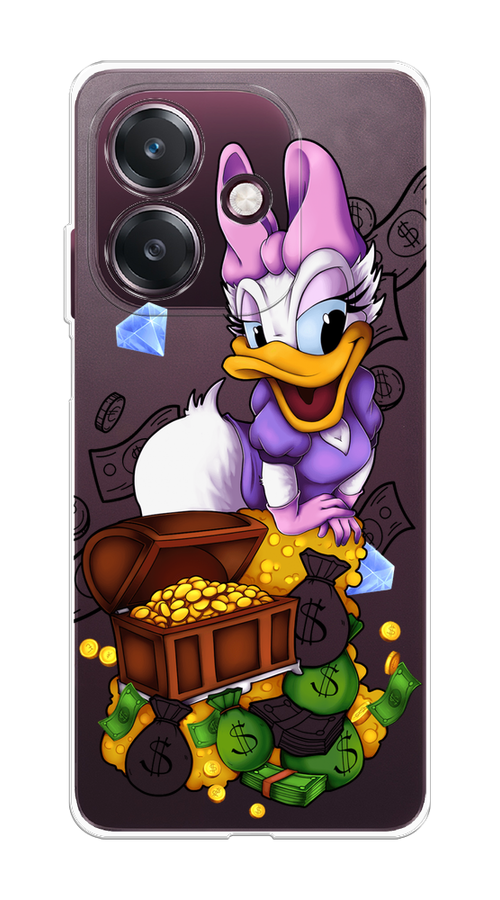 

Чехол на Oppo A3 "Rich Daisy Duck", Коричневый;белый;фиолетовый, 2518650-1