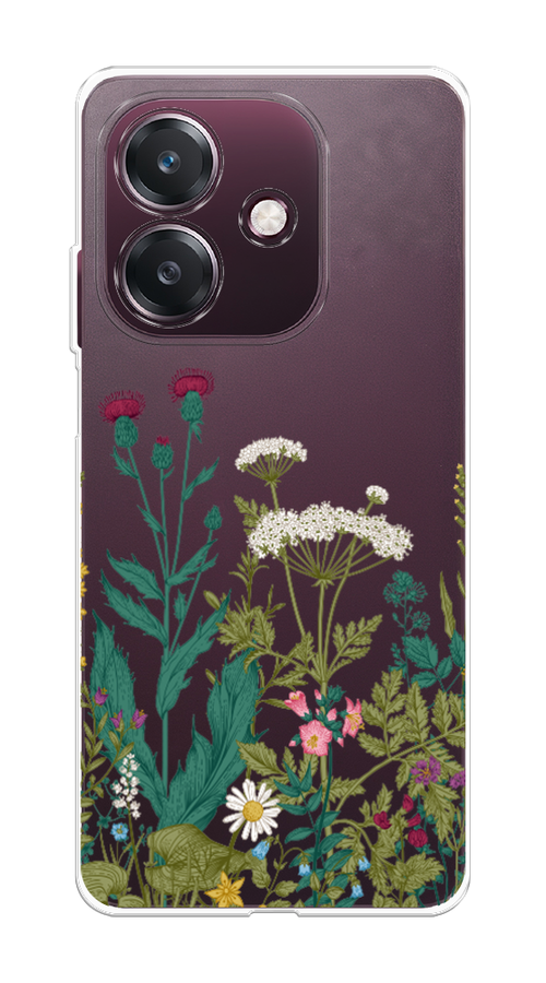 

Чехол на Oppo A3 "Дикие полевые цветы", Зеленый;розовый;белый, 2518650-1
