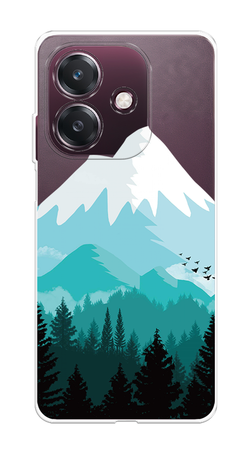 

Чехол на Oppo A3 "Синяя снежная гора", Белый;голубой;бирюзовый, 2518650-1