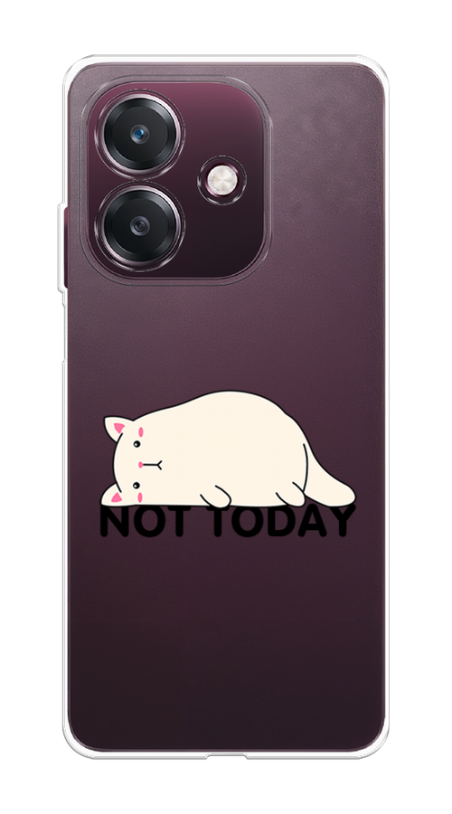 

Чехол на Oppo A3 "Cat not today", Белый;розовый;черный, 2518650-1