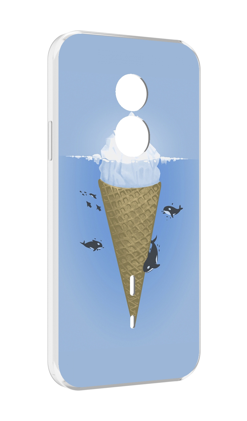

Чехол MyPads мороженное-у-косаток для Doogee S51, Прозрачный, Tocco