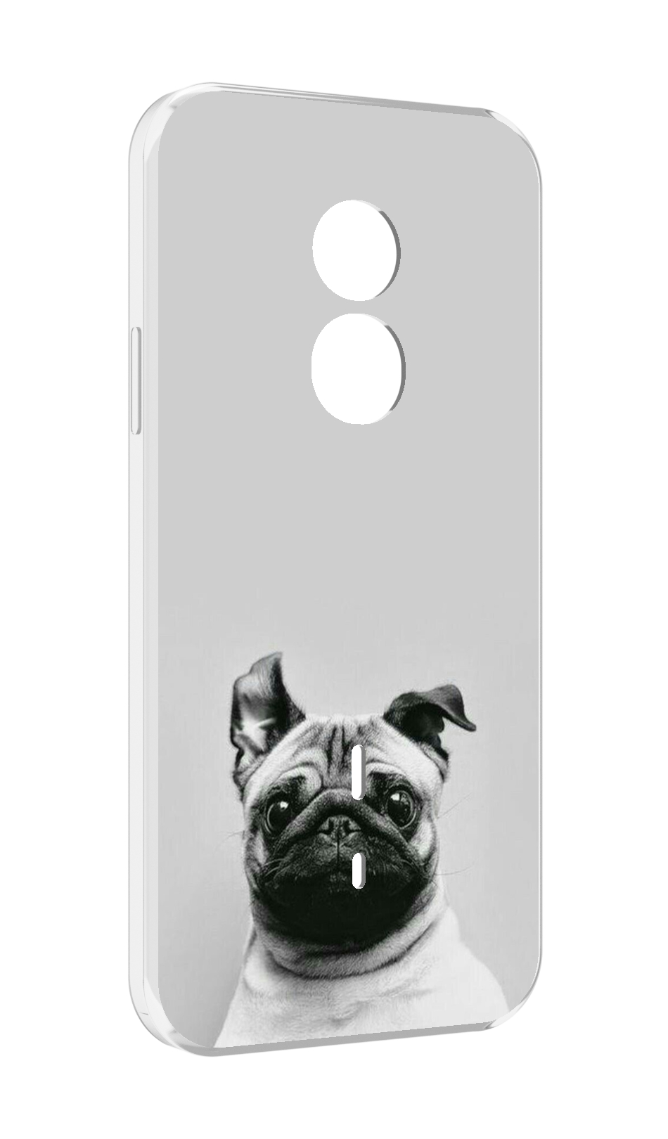

Чехол MyPads мопс для Doogee S51, Прозрачный, Tocco