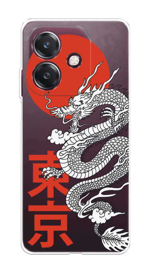 

Чехол на Oppo A3 "Китайский дракон", Черный;красный;белый, 2518650-1