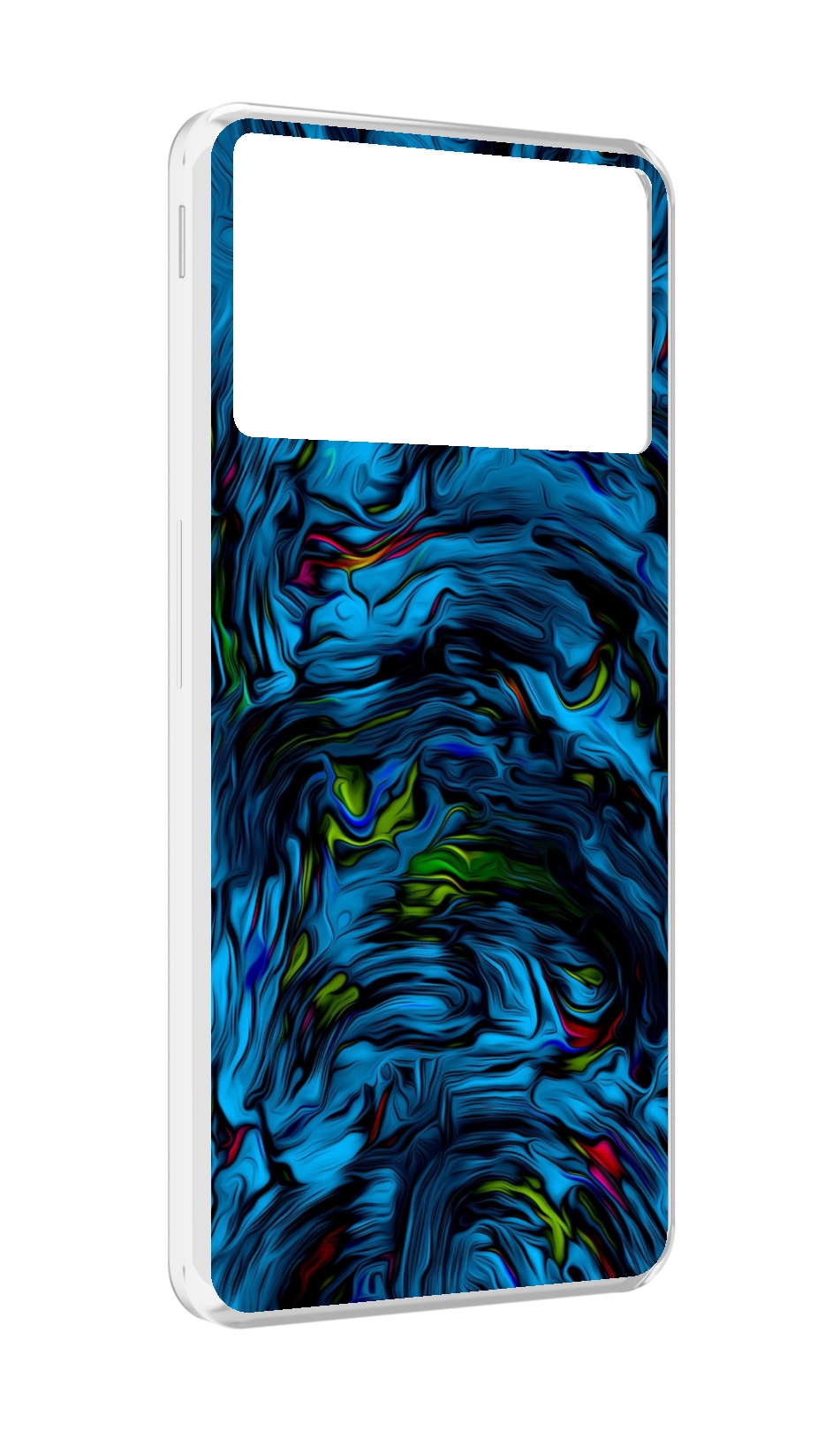

Чехол MyPads голубая краска в темноте для ZTE Nubia Z40S Pro, Прозрачный, Tocco