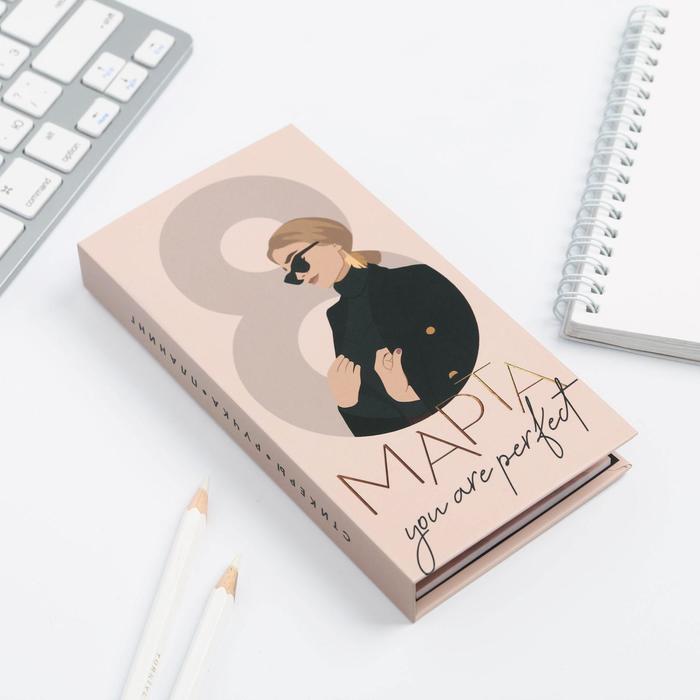 

Блок бумаг для записей, стикеры, ручка «8 Марта»