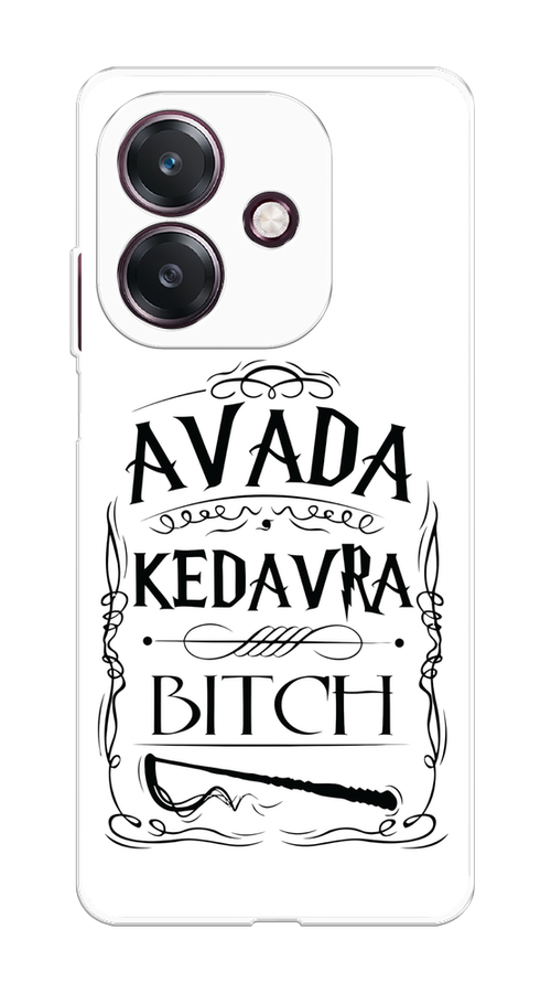 

Чехол на Oppo A3 "Avada kedavra bitch", Белый;серый;черный, 2518650-1